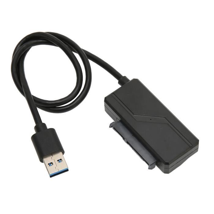 GOTOTOP Câble USB vers SATA Câble USB 2.0 vers SATA 6 + 7 Easy Drive ...