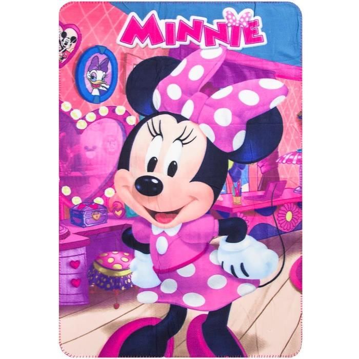Plaid Polaire Minnie Mouse Couverture Enfant Disney Couleur Cdiscount Maison