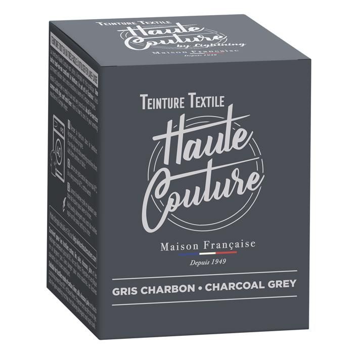 Teinture textile haute couture gris charbon 350g - Cdiscount Au