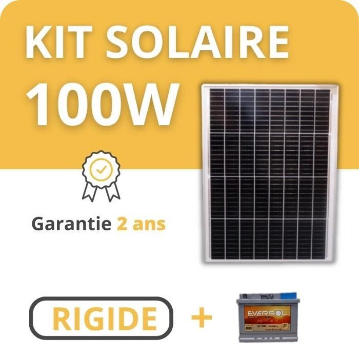Kit Solaire Souple pour Camping-Car / Bateau / Tiny House + batterie