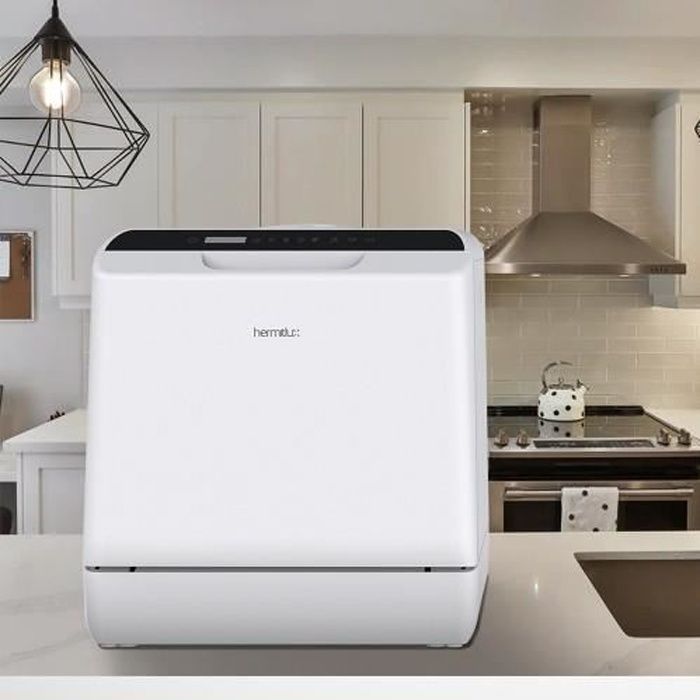 HERMITLUX Mini Lave-vaisselle  HMX-DW04 ultra compact 4 couverts