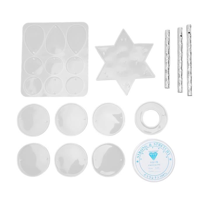 3 Plumes De Rechange Pour Carillon à Vent - Hélices Mouettes Avec Ressorts Et Tiges Acier - Diamètre 14 Cm