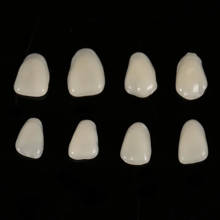 70 pcs/sac couronne dentaire, placages de dents résine couronne antérieure supérieure temporaire pour le traitement dentaire de