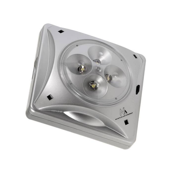 Lampe solaire LED - Maclean - Montage sous parasol - Capteur crépusculaire - 4x014W - 13x60 cm
