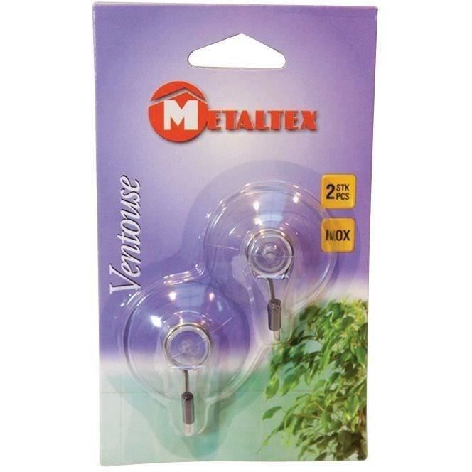 Crochet ventouse - lot de 2 - 4.5 cm