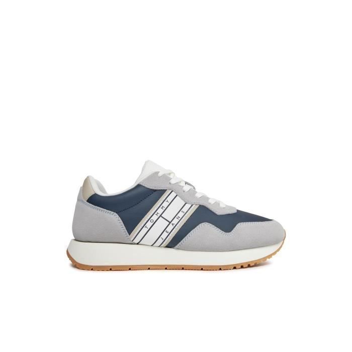 Tommy Jeans Baskets running Tommy Jeans Homme - Cuir - Gris