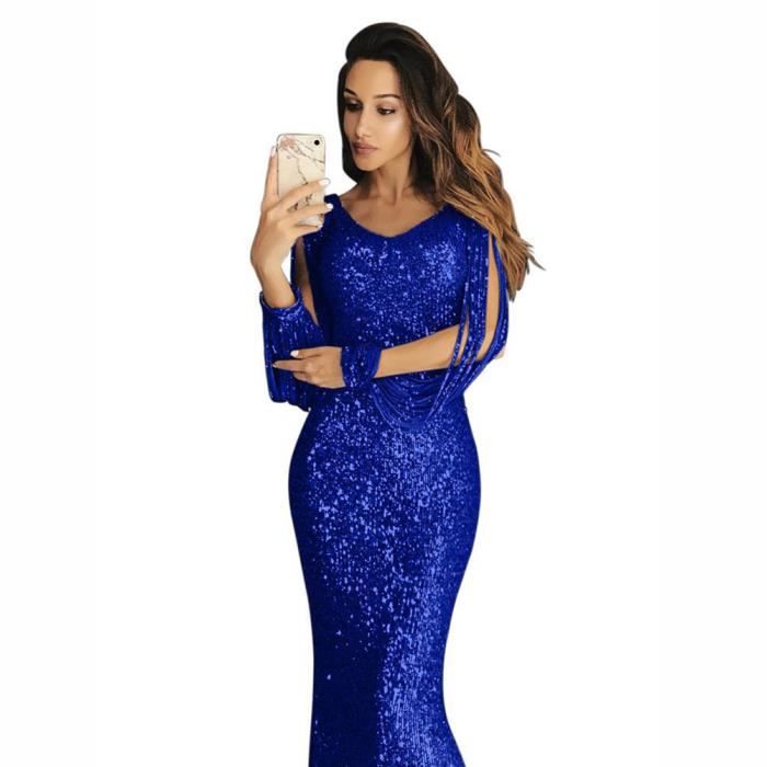 robe longue paillette