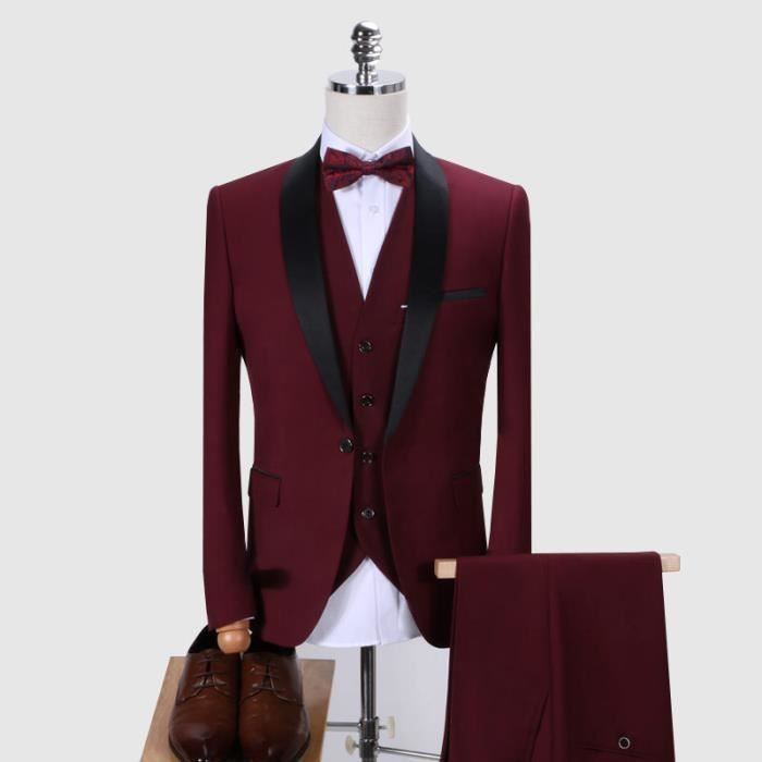 Costume mariage homme rouge 2025