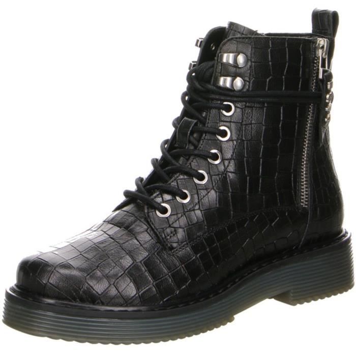 Bottines Femme Bugatti 1431 Cuir Fa on Croco Fermeture par Zip