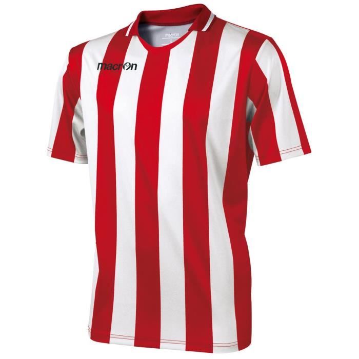 Maillot Macron maia rouge blanc XXS Cdiscount Sport