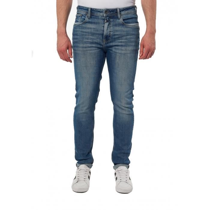 Pantalon Jeans Freeman T. Porter Gordon - Taille W31 - Bleu Délavé - Coton - Très Bon état