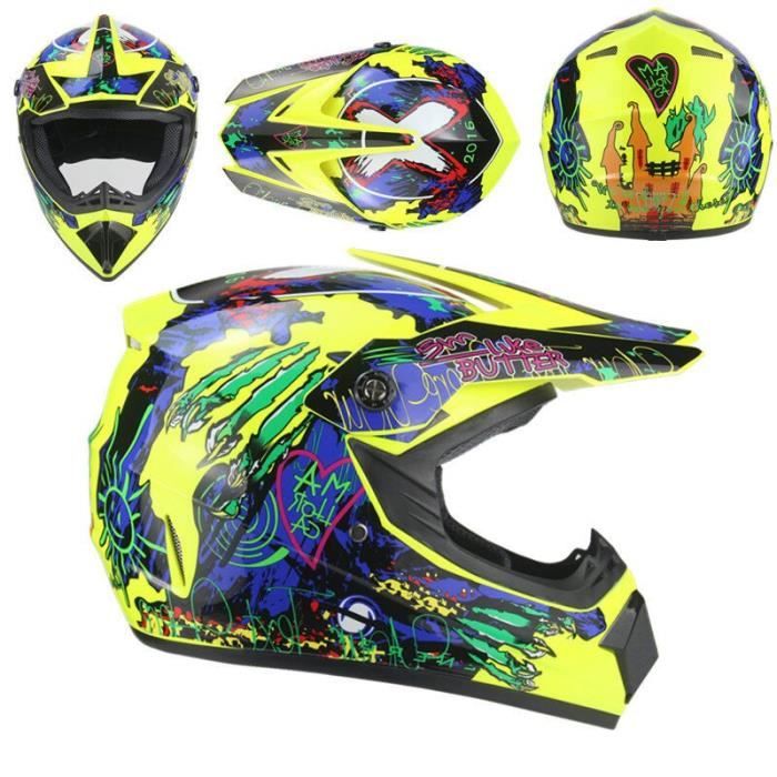 Casque Moto/Vélo Enfant - Tout Terrain, Motocross, ABS, Universel, Neuf, 1KG