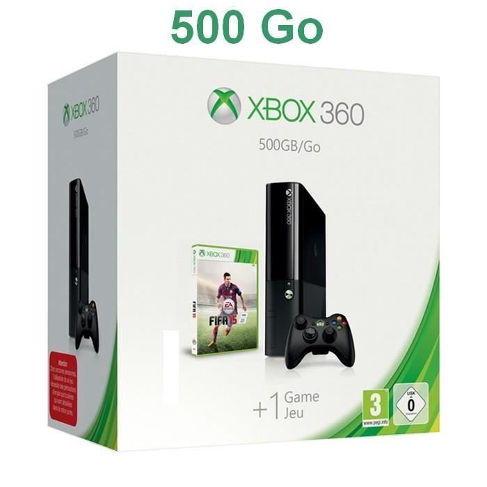Xbox 360 500 Go Noire + FIFA 15 - Microsoft