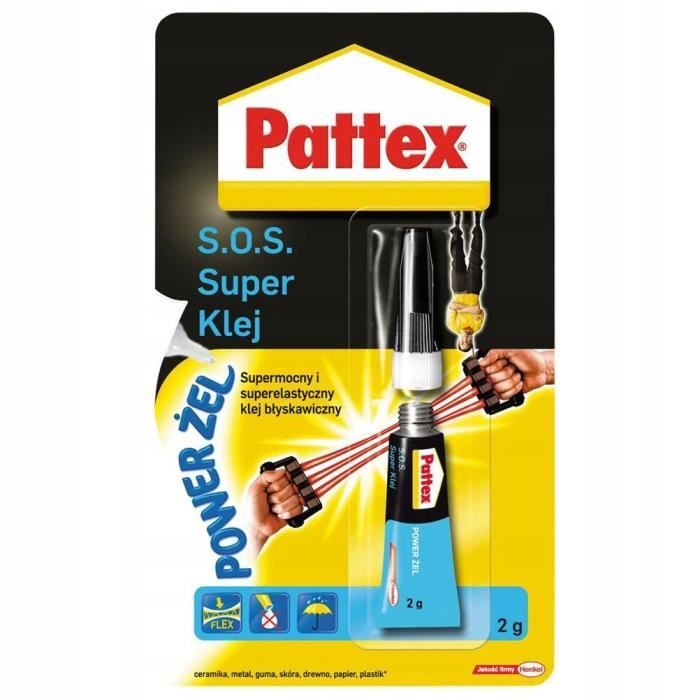 Pattex .O. . Super Glue Power Gel 2g Instantané