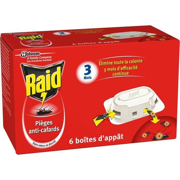 RAID Pièges anticafards 6 pièges Cdiscount Au quotidien