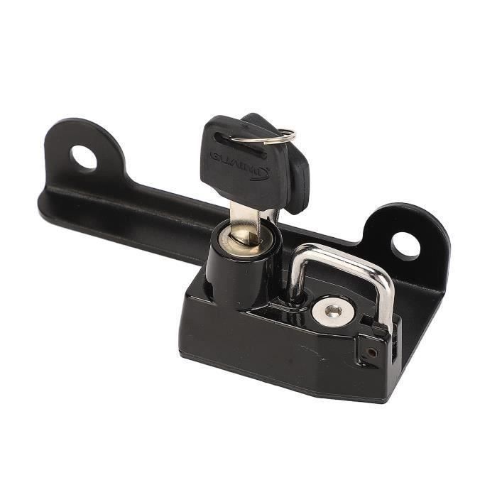 Serrure De Sécurité + Outil Barre En T Pour Casque Moto - Argent, Métal, Pour Harley Honda Etc.