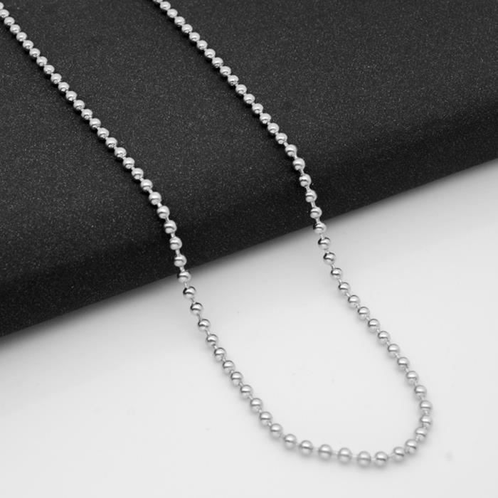 7mm la perle noire réel 114cm long collier 