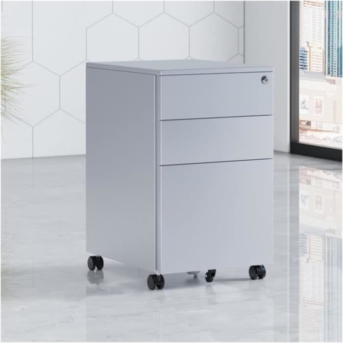 KOMFOTTEU Armoire De Classement Mobile à Roulettes, Meuble