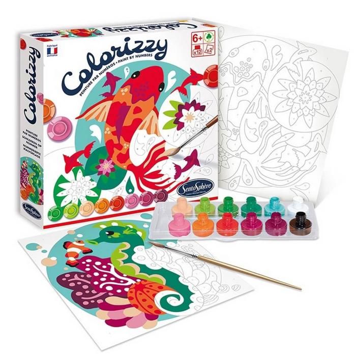 SentoSphère - AQUARELLU - FONDS CORALLIENS - Kit peinture - Peinture Aquarellable agique - A