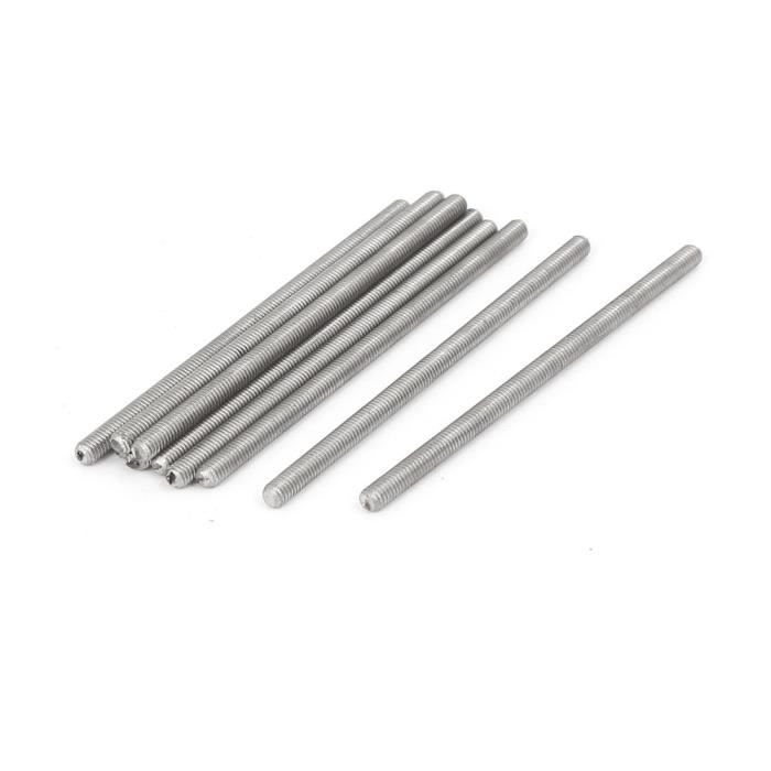 10 Tiges Filetées Inox 304 M3x190mm Pas 0,5 – Visserie Résistante