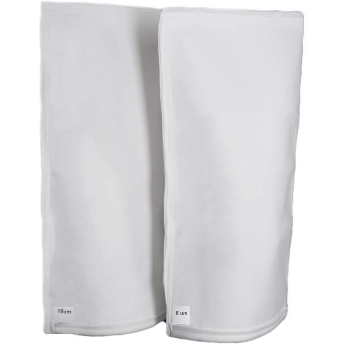 Poche Filtrante Pour Piscine Desjoyaux - Lot 2 Poches (6 Et 15 Microns) - Compatible Blocs Filtres