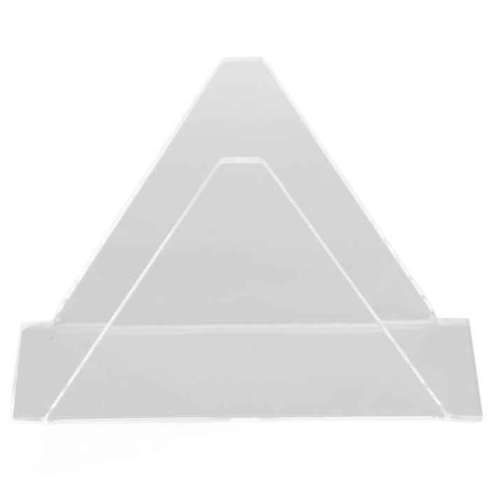 Porte-serviettes De Table Transparent Decoraparty - En Plastique, Forme Cœur 17x17x8 Cm, Pour Serviettes 16.5x16.5 Cm