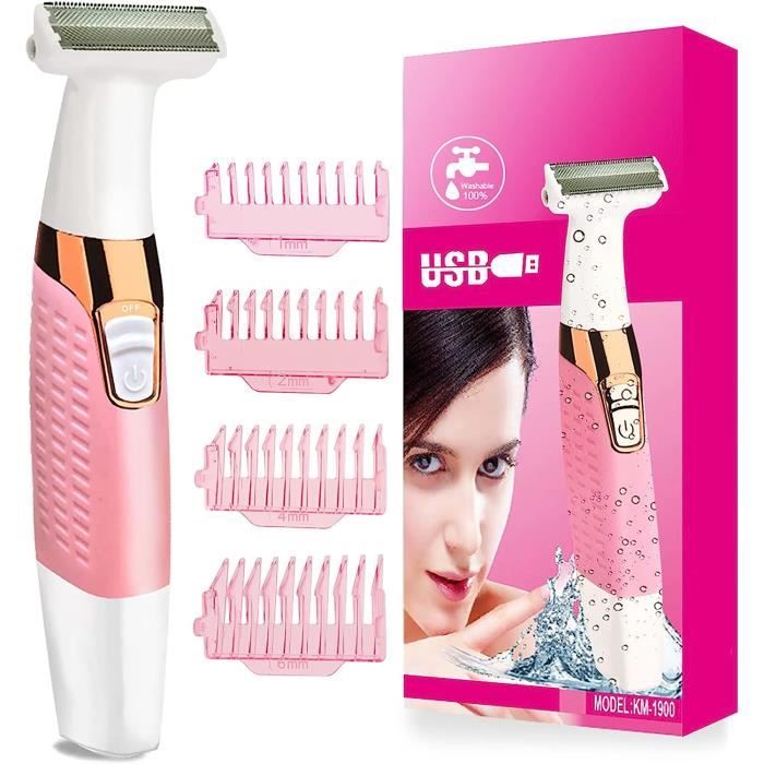Rasoir Électrique Pour Femme Pour Le Visage, Les Aisselles, Les Bras, Les Jambes, Le Bikini