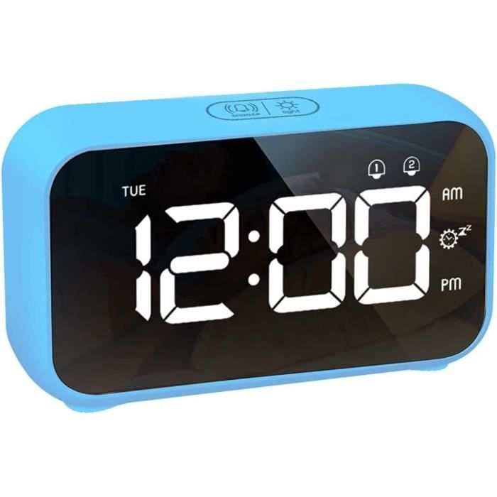 HORLOGE NUMÉRIQUE DEL avec alarme de température commande vocale