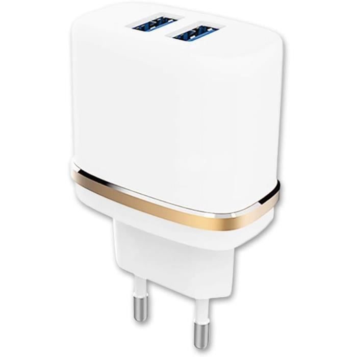 Chargeur Secteur Pour Realme C25 Ultra-puissant Et Rapide 2X USB 5V - 2