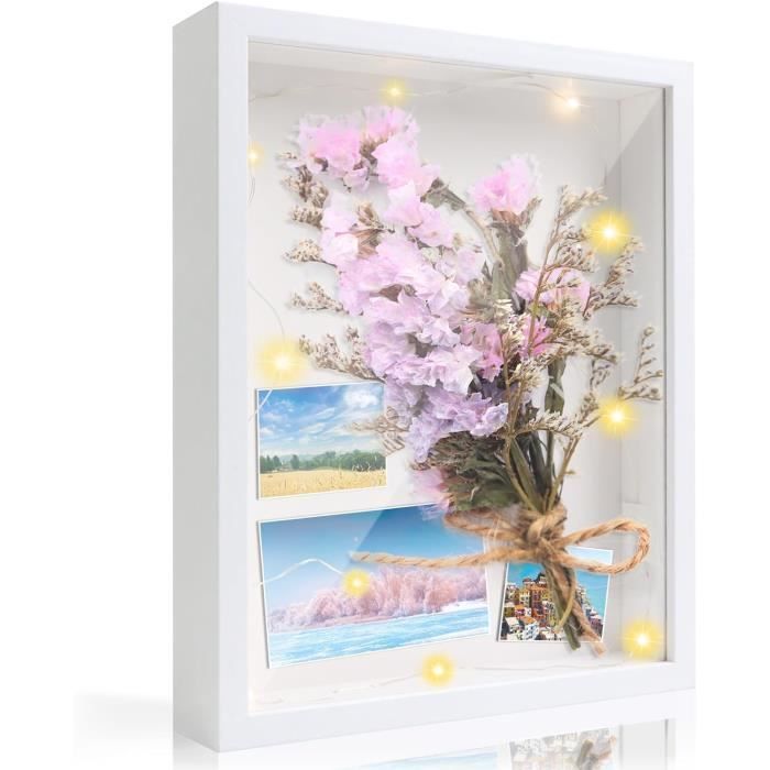 Cadre Photo 3D à Replir, Cadre Profond 25x20 C Pour Objets Jusqu'à