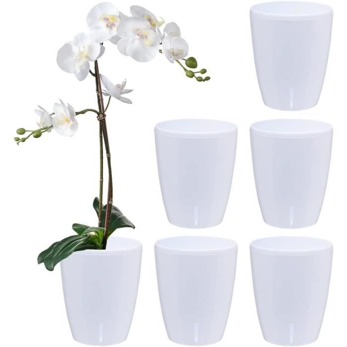 Lot De 3 Pots Pour Orchidées Avec Réserve D'eau - Arte-dea Transparent 2 Litres | Leroy Merlin