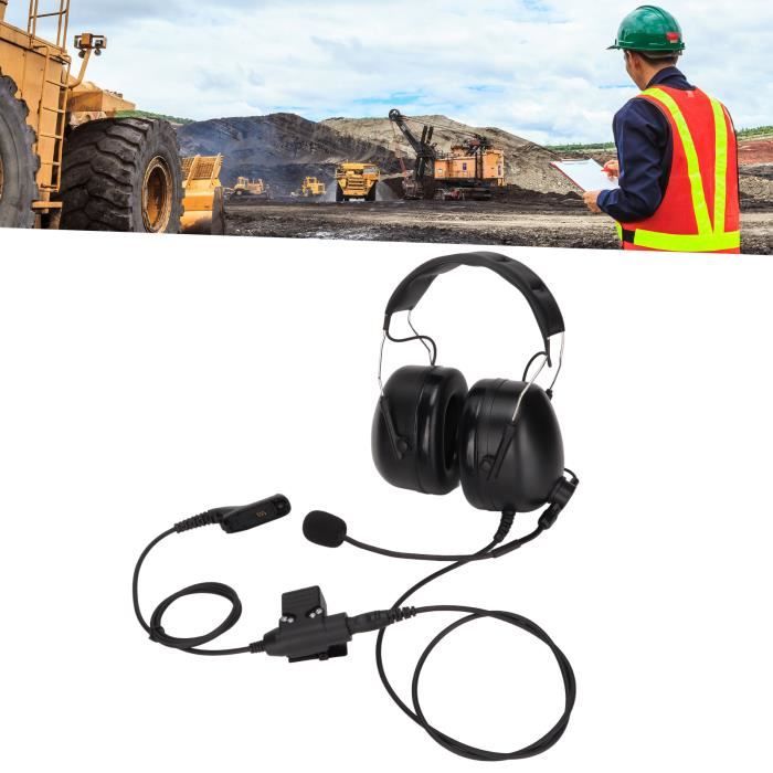 Casque Moto U94 PTT Avec Microphone - Pour Interphones 2,5mm - Réduction De Bruit - Qualité Stéréo