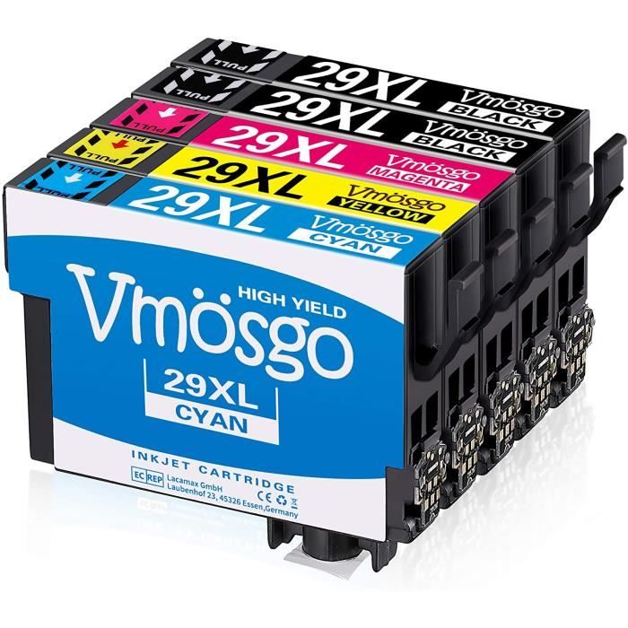 Cartouches compatibles Epson 29 xl 29xl noir/cyan/magenta/jaune cartouche  epson xp 235 245 255 335 345 355 247 342 352 435 442 445