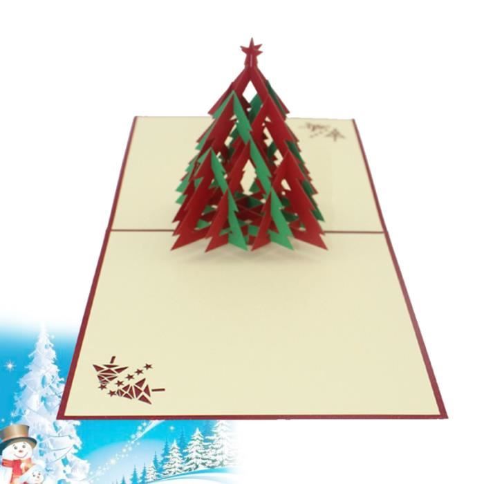 Une carte de voeux avec un sapn de Noël pent avec les dogts