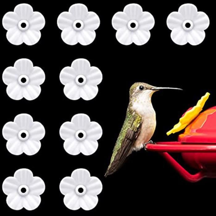JIN-Mangeoire à Oiseaux 30PCS Remplacement Fleur En Plastique Pièces De