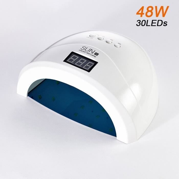 Lampe à ongles,SUN1S48WMachine de séchage des ongles 2C 48W, lampe UV pour tous les vernis à