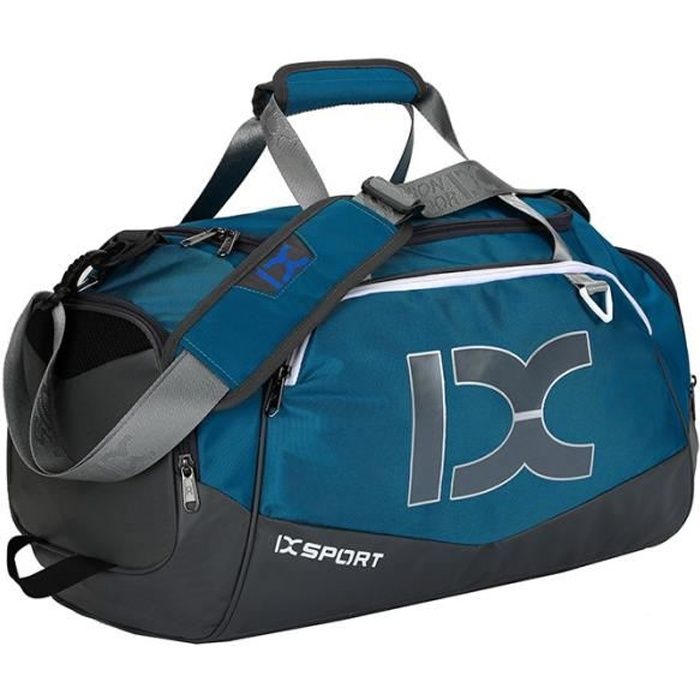 Sac De Sport Multi-Poches Imperméable 40L Voyage Bleu