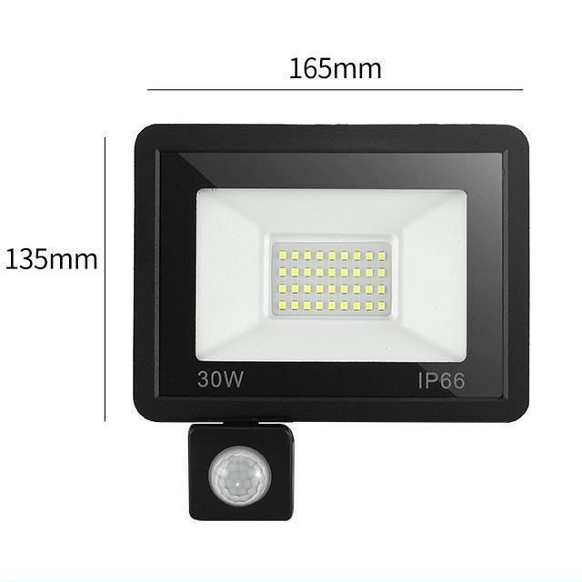 Lampe Extérieure Avec Détecteur De Mouvement - Alimentation Sur Batterie (4D) - Étanche IP65 - 480 Lumens, 5000K - Pour Jardin, Garage, Allée