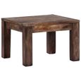 CHEZ💧4030Scandinave -Table basse décor design vintage scandinave - Table de salon Table de thé Table gigogne 50 x 50 x 35 cm Bois d-1