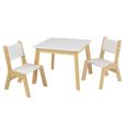 KidKraft - Ensemble table moderne + 2 chaises - Blanc-1