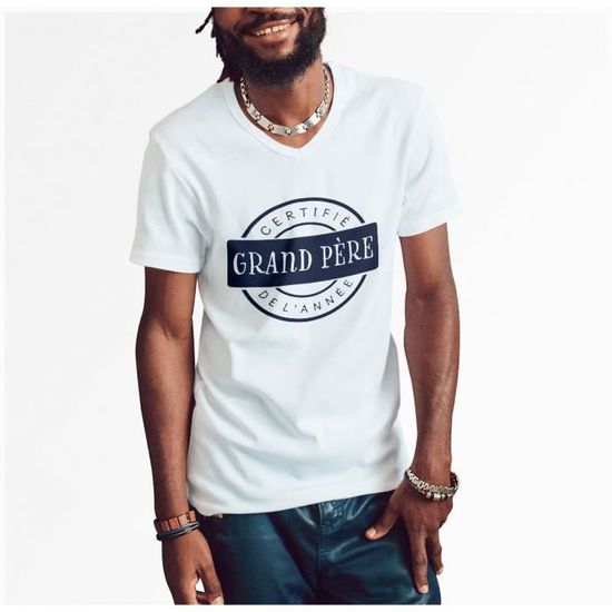 Tee shirt grand outlet col v homme