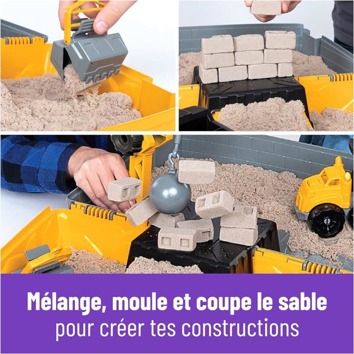 Sable Magique Enfant 3 Ans Kit Sable Magique Joellfuner 1kg - Bac Avec Couvercle, Figurines Chatons, 30 Accessoires Jeu Fille 3 Ans