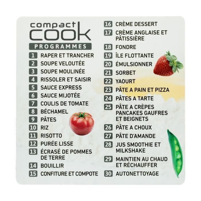 COMPACT COOK - Robot De Cuisine Multifonction - Cdiscount