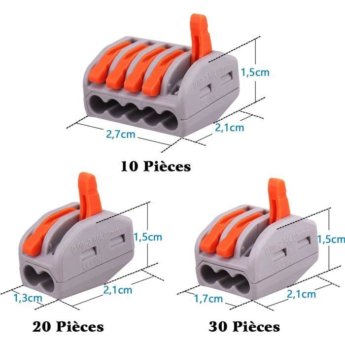 Lot 3 Pinces Déconnexion Électrique Auto - Outils Séparateurs Connecteurs 60 Degrés