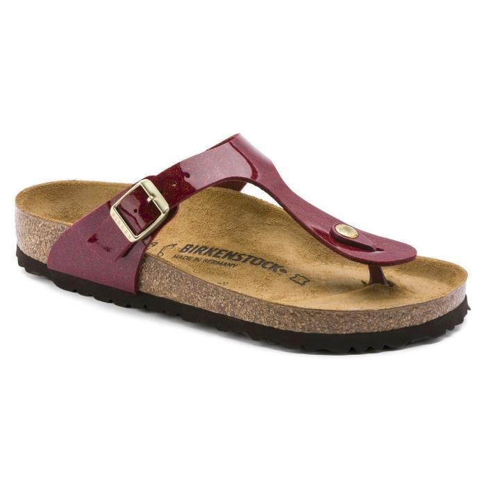 Tong Birkenstock Gizeh Bordeaux Bordeaux Cdiscount Chaussures