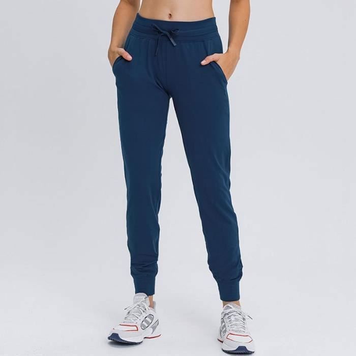Pantalon Yoga Femme Taille Haute Jambes Larges – Élastique Léger Avec Poches – Style Boho Chic