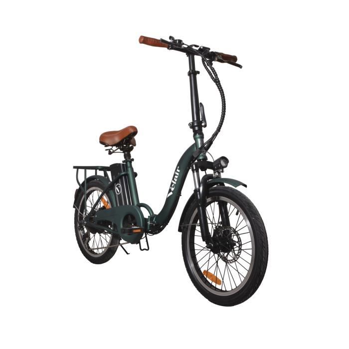 Vélo électrique pliable 20'' - Velair urban- Shimano 6 Vitesses - Autonomie  60 km - Bleu - SILDEL VELO