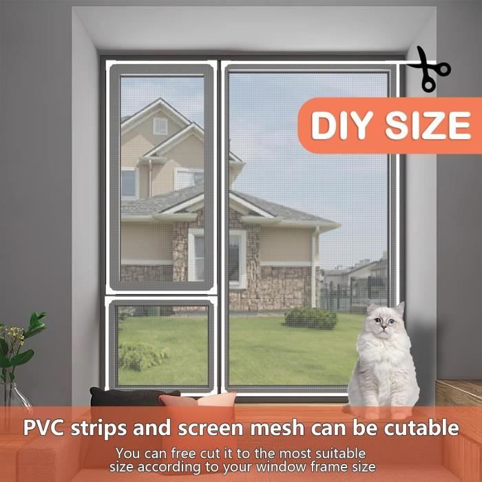 Moustiquaire Porte Magnétique-Anti-déchirure Fibre De Verre Fermeture