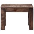 CHEZ💧4030Scandinave -Table basse décor design vintage scandinave - Table de salon Table de thé Table gigogne 50 x 50 x 35 cm Bois d-2