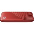 WD - Disque SSD Externe - My Passport™ - 1To - USB-C - Rouge-2